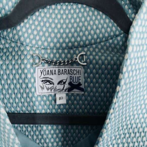 Yoana Baraschi Roman Tile Blue Swing Coat - Picture 5 of 8